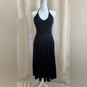A New Day Knit V-Neck Halter Midi Dress | Size L